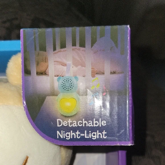 Sleepy Sounds Baby Bear - Cream and Purple - Picture 2 of 9